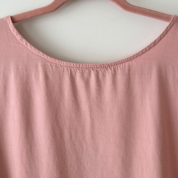 Francesca's Collections Mi Ami Pink Tencel Blouse - Picture 5 of 16